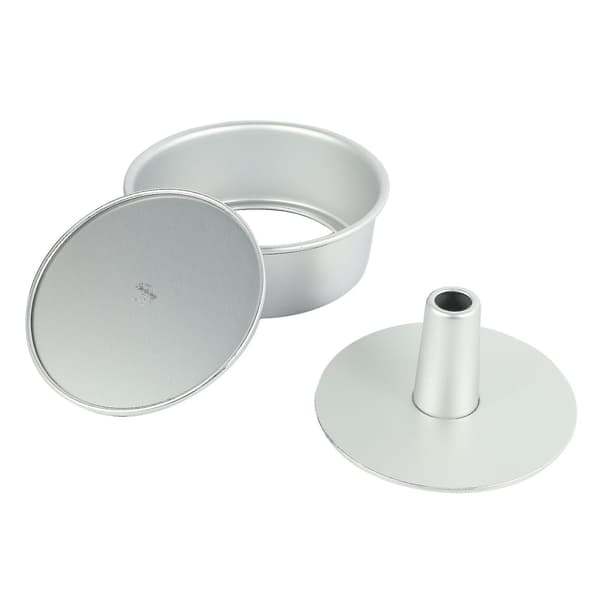 8 tum rund aluminiumlegering Chiffon Cake Pan Mold Diy-verktyg