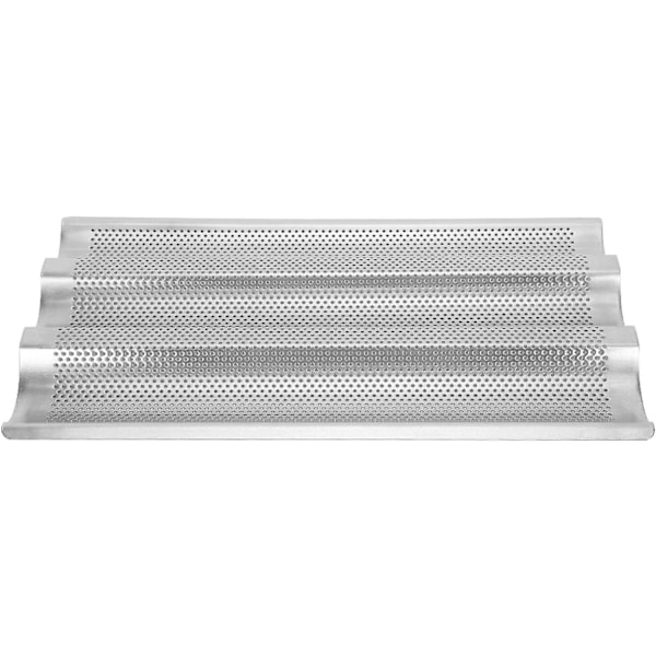 Baguetteform fransk 3 spår fransk bröd bakform baguette vågor bakplåt bröd bakverktyg silver