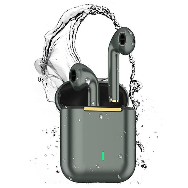 j18 Tws Bluetooth -kuulokkeet vedenpitävät stereoäänentoistoa tukevat langattomat pelikuulokkeet (keskiyönvihreä)
