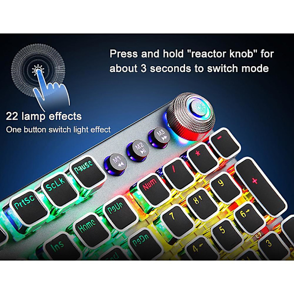 Äkta Mekaniskt Tangentbord Grön Switch Tangentbord Gaming Desktop Laptop Kontor Trådbundet Tangentbord-s2058 Standard Edition Svart