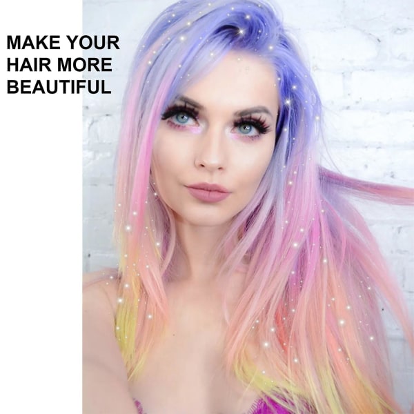 EELHOE Hårfarve Spray Festfarvet Hår Hurtig og Nem Farvning Engangs Ikke-skærende Glitter Hairspray__Newway