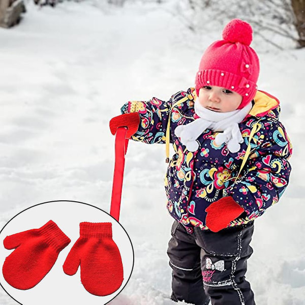 Strikkevotter for småbarn Stretchhansker vinter（stil1）