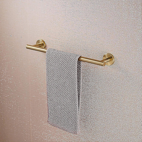 Handduksstång för badrum dusch handdukshängare 304 rostfritt stål rost vägg mountain brasshed mässing, längd 40 cm