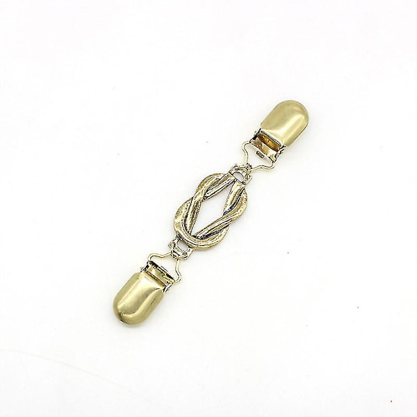 2 stk. Retro Sweater Clips Cardigan Brosche (guld)