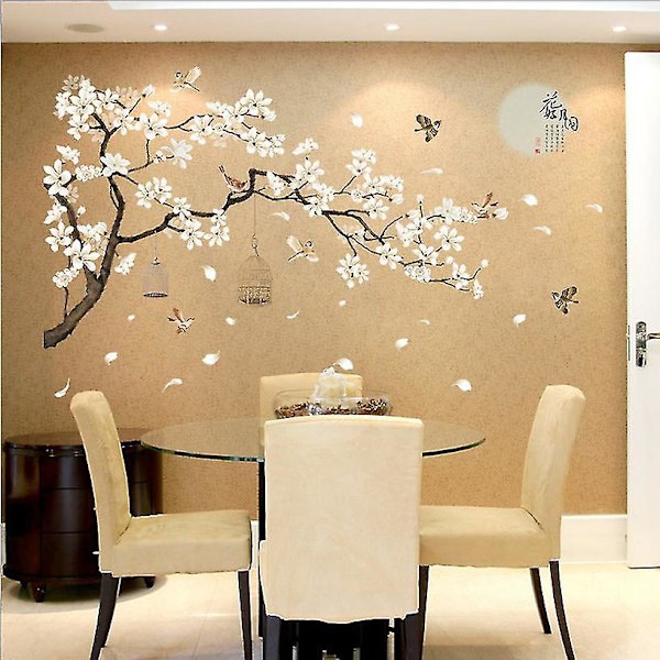 Fangyuan Vægstickers 60*90cm Stor Størrelse Træ Vægstickers Blomst Hjem Decor Fangyuan Tapet