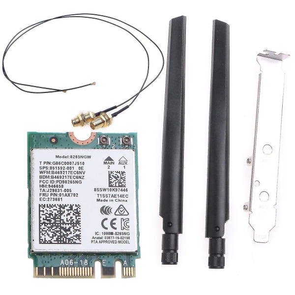 Dual Band 2.4g/5ghz Wifi Wlan For Intel 8265ngw Wireless-ac 8265 Ngff 802.11ac 867mbps 2x2 Mu-mimo Wifi Bt 4.2 Card