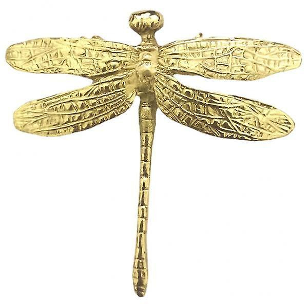 3xdragonfly Messing Møbelhåndtak Knotter Maskinvare For Garderobe Møbler
