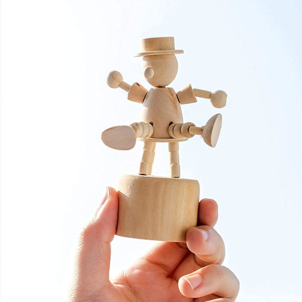 Skulpturer Staty Skulptur Heminredning Prydnadsföremål Cartoon Trä Djurfigurer