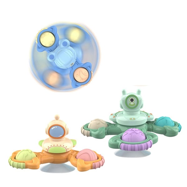 3st kopp leksak baby, sensorisk leksak för baby, sugkopp roterande leksak