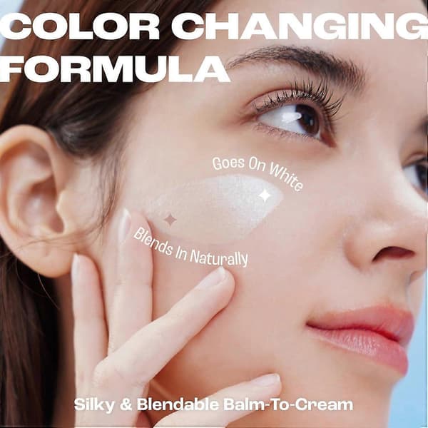 Concealer Stick - Fargeendrende Foundation Stick, Medium til Full Dekning Dewdrop Finish - Dobbeltsidig Avtakbart Børstehode ivory white