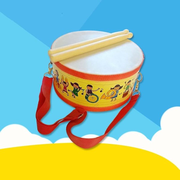 Trumleksak för barn Set med bärrem för barn och småbarn Musikslagverksinstrument Träningsleksak