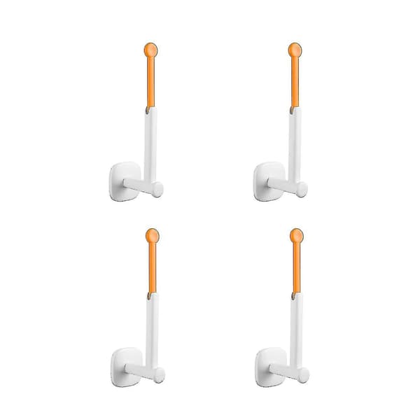 Självhäftande väggkrokar Multifunktion Rotatable (orange) 4 st