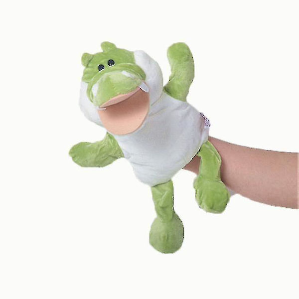 Cartoon Animal Hand Puppet Plush Finger Toys（Krokodil）