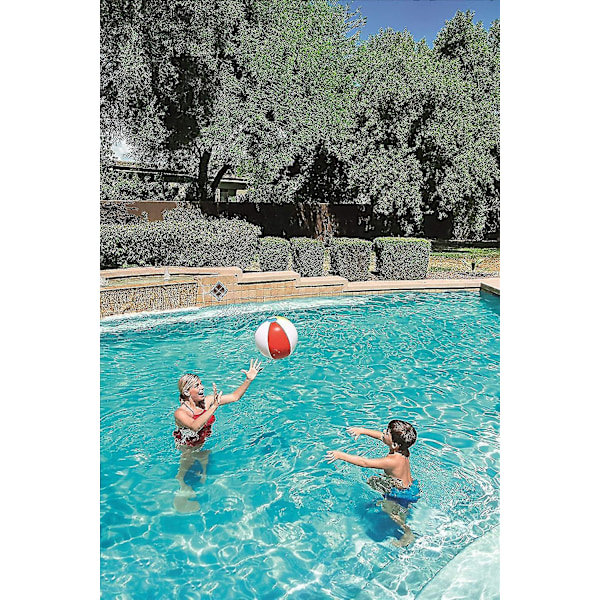 3-delad uppblåsbar panelstrandboll för poolparty strandfödelsedagspresent (20 tum)