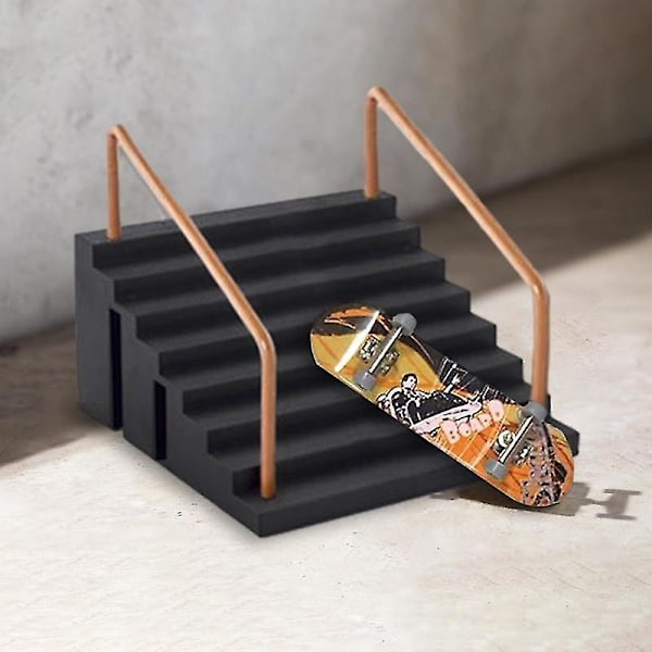 Mini Skateboards Half Pipe Finger Kit Ultimate Skateparks Træning Props Øvelse Til Børn Og Voksne Gaver
