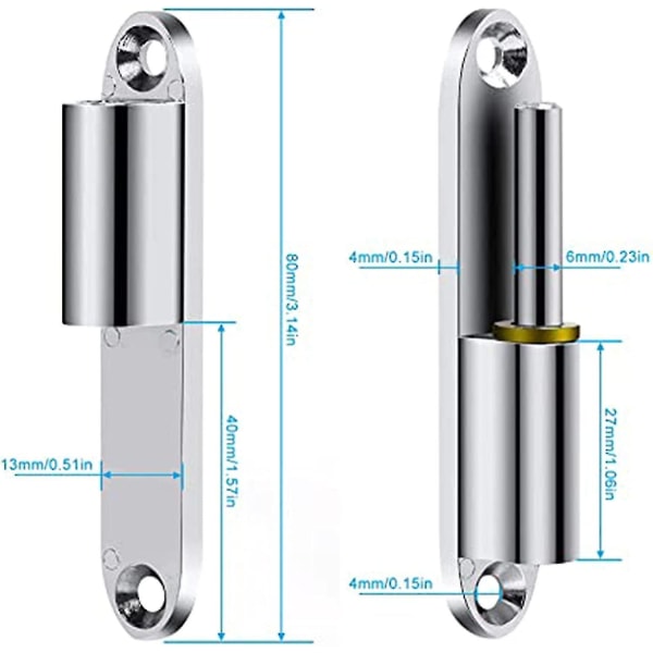 2 Pieces Stainless Steel Hinges, Screw-on Door Hinge, Screw-on Hinge For Doors, Renovation Hinges