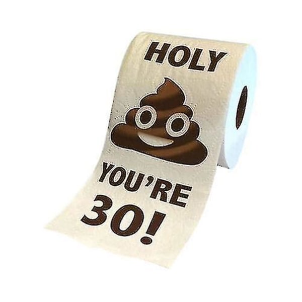 Sjov toiletpapirrulle Fødselsdagsdekoration 18.-80. gaver til kvinder Mænd Gave (flere tilgængelige) (80-års fødselsdag)