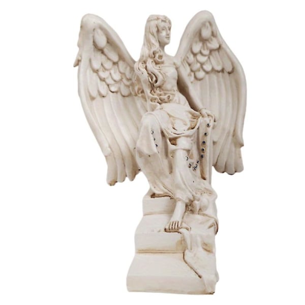 Trädgårdstrappa Ängel uppvaknande Gudinna Staty Memorial and Redemption Angel Dekorativ hartsprydnad