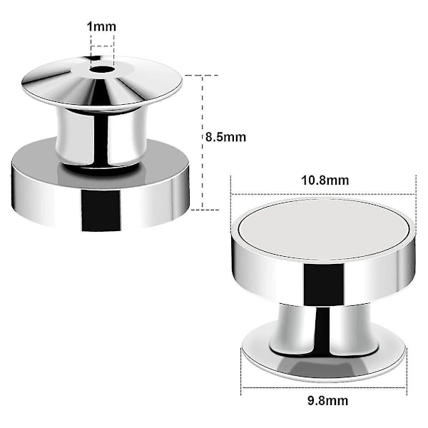 20 kappaletta magneettisia pin-selkänojia emalipinsseille, hopeiset lukituspinnipidikkeet, loistavat pin-keräilijöille G