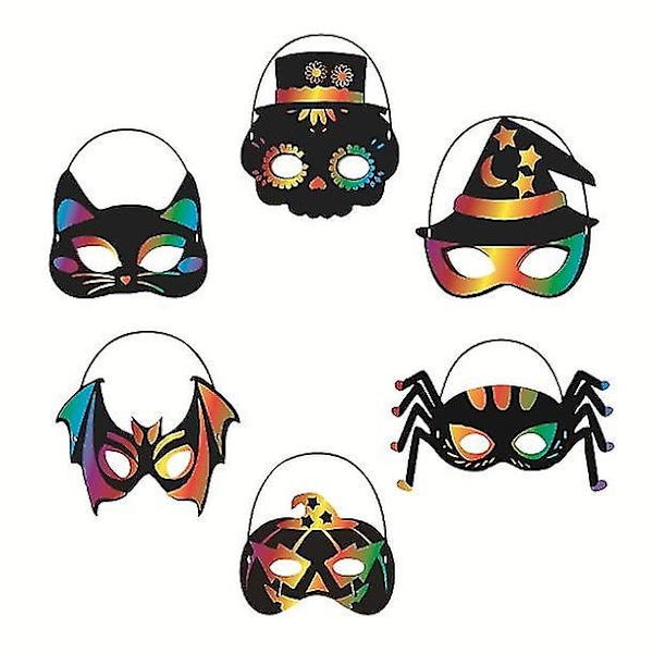 Repmålnings-gör-det-själv-mask Halloween-fest dansmask semesterdekorationer
