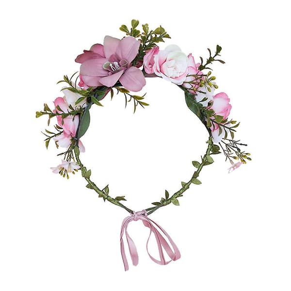 Brudgummens Blomsterhårprydnad Bröllopsklänning Simuleringsblomster Hårtillbehör