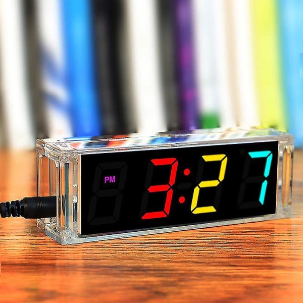 Tee itse -kellosarja Digitaalinen putkilämpötilahälytys Viikkonäyttö Diy-elektroniikkasarja