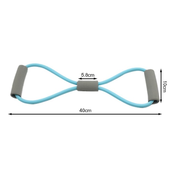 Yoga Resistance Band, Gym Fitness Utrustning, Dragrep, 8-ords Bröst Expander, Elastisk Muskelträning, Spänntråd