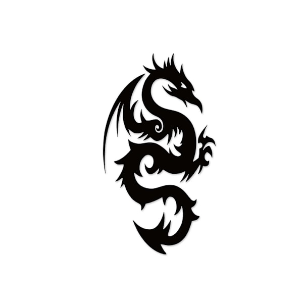 Metallväggkonst drake, drake heminredning, drakeälskare present, modern unik inomhus- och utomhusdekor