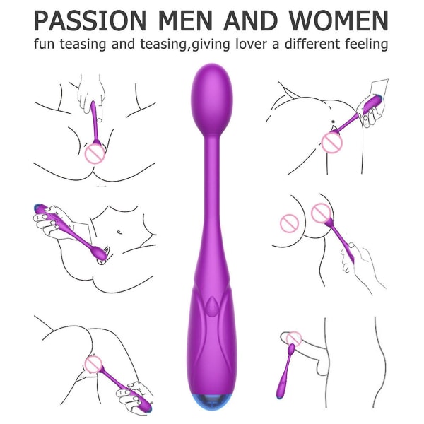 7 Modes Bullet Stick Silent Massage Stick Bærbar silikonebold Feminin Pleasure