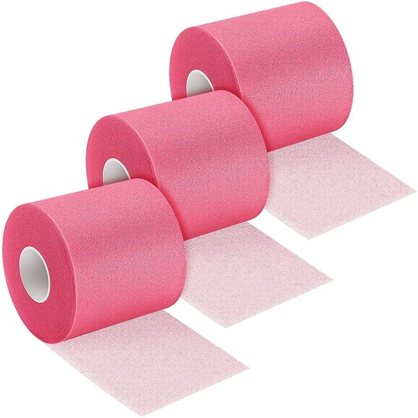 3 st Tejp för sport Pre-wrap atletisk tejp 7,5 cm*4,5 m | rosa