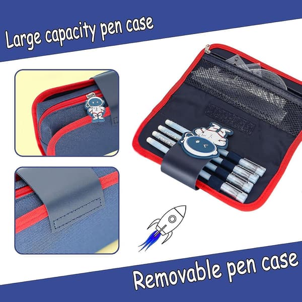 Pencil Case Stor Kapacitet Blyantpose, Astronaut Blyantpose, Æstetisk Blyantpose, Sød Blyantpose Til Børn Studerende, Preppy Blyantpose Til