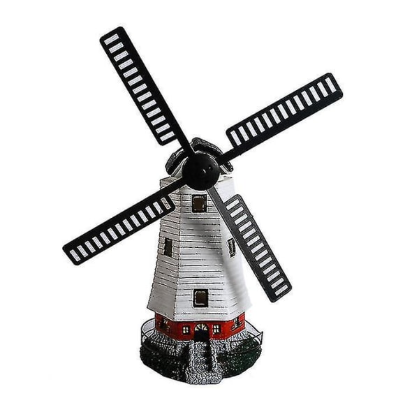 Solar Windmill Lighthouse Led Motion Light Garden Ornament Lighthouse