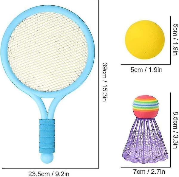 Tennisracketset för barn inklusive 2 racketar och 2 bollar