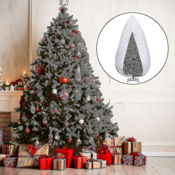 9 X 4ft opretstående juletræsopbevaringspose - Justerbare juletræsopbevaringsdæksler - Non-woven X.d [ege]