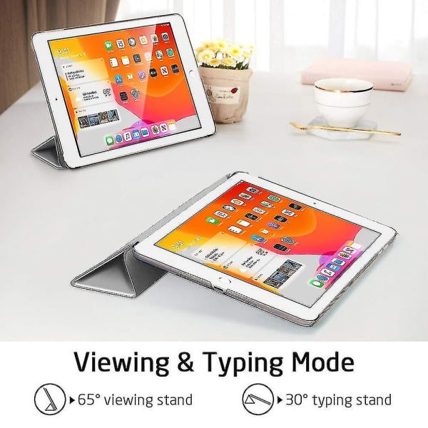 Smartfodral för iPad 7:e generationens iPad 10,2\" fodral (silvergrå)