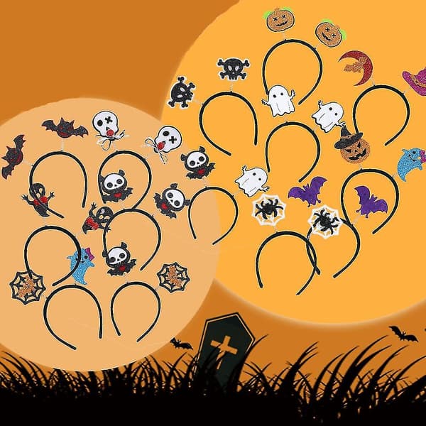 Halloween Spindel Spöke Pumpa Hårbåge Djävul Hårband