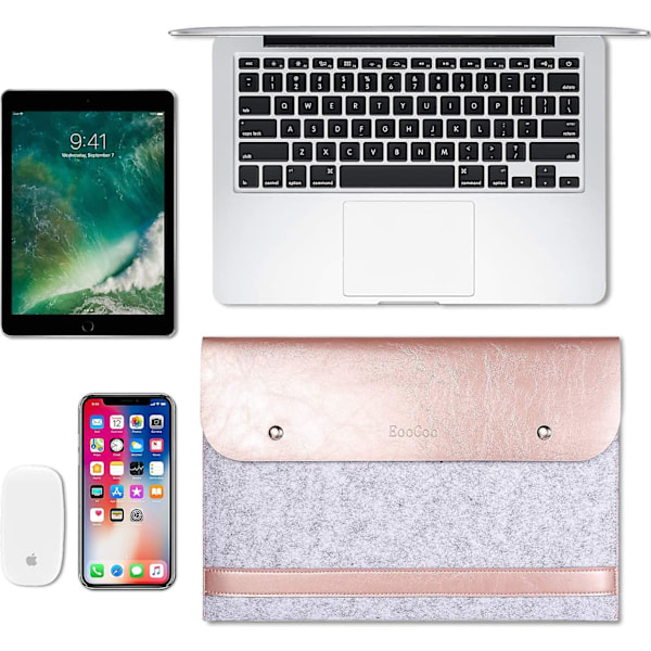 Laptopfodral 360° skydd Kompatibelt med 13 tum Macbook Air/Pro M2 M1, Macbook Pro 14 tum 2021 2022 M1 Pro/Max A2442 Splice Mikrofiberläder