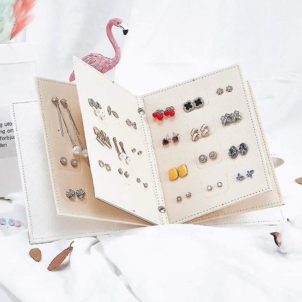 Øreringe Organizer Bog Design Ørering Holder Rejsehængslet ørestikker til bøger, i stand til at holde 42 par A