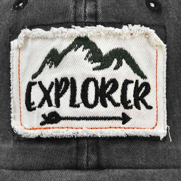 Gammel broderet baseball cap Explorer broderet cap mesh spids cap buet skygge solskygge mesh cap