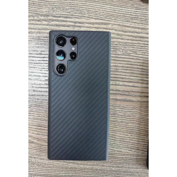 Kevlar Ultratunt phone case kompatibelt med Samsung Galaxy S22 S22+ S22 Ultra Carbon Fiber Style Drop-proof（S22 Ultra，Fullständigt）