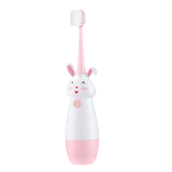 Lasten sähköhammasharja, Cute Rabbit, Lasten hammasharja, Sonic pehmeät harjakset (vaaleanpunainen)