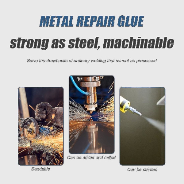 Magic Welding Super Glue Repair Iron Steel Metal Ab Teollinen liimavalu（50ml）