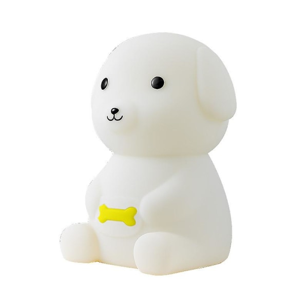 Puppy Night Light for Kids, Silicone Soft Night Light, Room Decor, Cute Nursery Light, Portable, Rechargeable