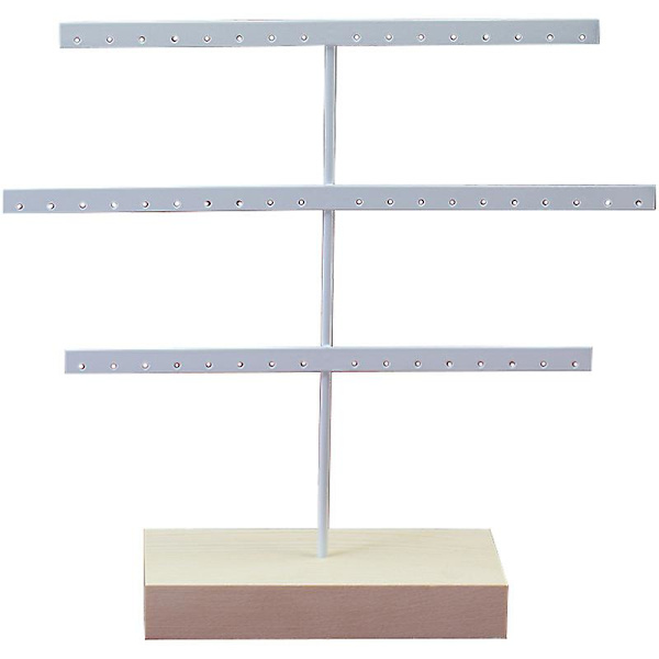 Metallörhänge Display Stativ Smycken Förvaring Vit Svart Halsband Smycken Organizer Hållare Butik Heminredning Kvinna Gåvor