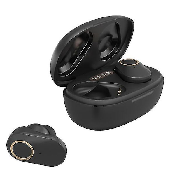 Vattentäta Bluetooth 5.0 True Wireless Earbuds, Touch Control, 4h speltid Tws-hörlurar med laddningsfodral och mikrofon, In-ear Stereo-hörlurar He