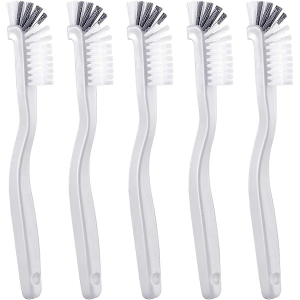 5-pack Rengöringsborste för diskar, kök, handfat, badrum, hushåll, grytor, pannor, diskmaskin, kanter, hörn, fogar, djuprengöring med styva borst