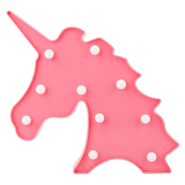Led Unicornio Cabeza Luz Nocturna Lámpara Decorativa Para Habitación Infantil Dormitorio Sala De Estar
