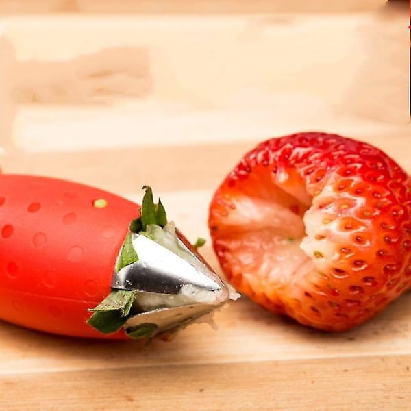 2-pack jordgubbsavstötningsverktyg Jordgubbsavstötare Tomatbladplockare Köksverktyg