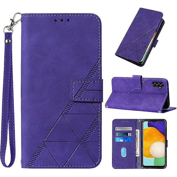 A13 5g Plånboksfodral för Samsung A13 5g Internt skyddande PU-läder Folio-fodral för Galaxy A13 5g (lila)