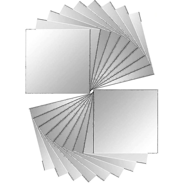 18 Stk Speilark Enkelt Moderne Speil Plastspeil Selvklebende